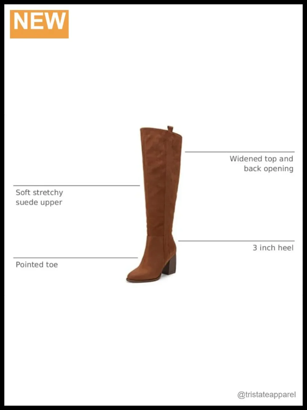 Over the Knee Thigh High Boots Faux Suede Pointed Toe Chunky Block Heel